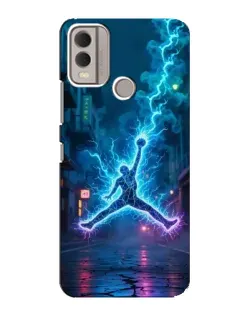 Чохол для Nokia C22 з картинкою «Jordan Gold Jumpman»