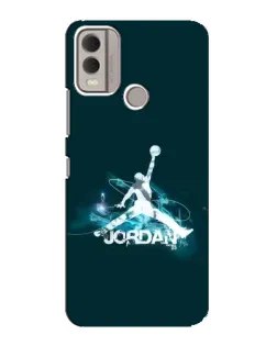 Чохол для Nokia C22 з картинкою «Jordan Blue Fire»