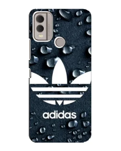 Чехол для Nokia C22 с картинкой «Adidas Trefoil Blue»