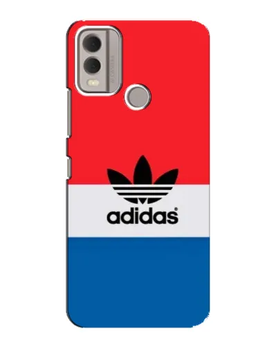 Чехол для Nokia C22 с картинкой «Ретро блоки Adidas»