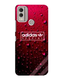 Чехол для Nokia C22 с картинкой «Adidas Gold Marble»