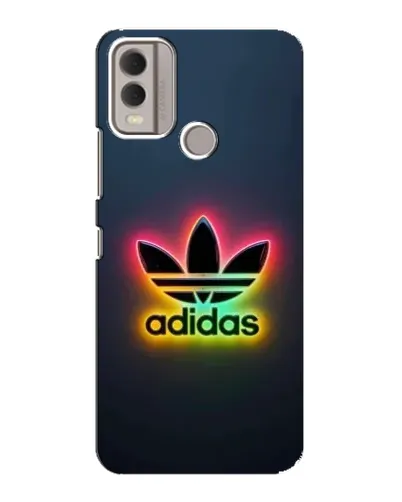 Чехол для Nokia C22 с картинкой «Неоновый Adidas»