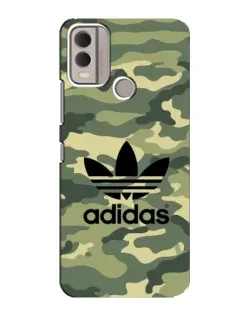 Чехол для Nokia C22 с картинкой «Милитари стиль Adidas»