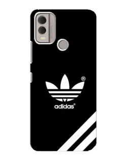 Чехол для Nokia C22 с картинкой «Adidas с диагональными полосами»
