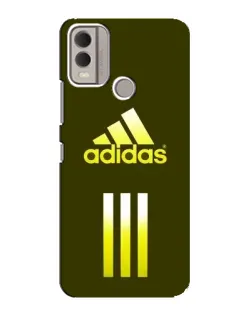 Чехол для Nokia C22 с картинкой «Оливковый градиент Adidas»