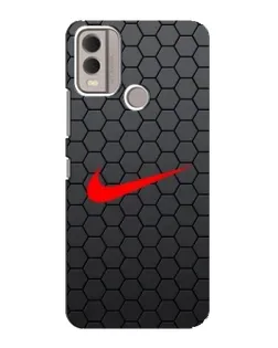 Чохол для Nokia C22 з картинкою «Nike — карбонова сітка»