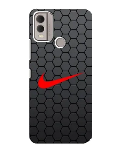 Чохол для Nokia C22 з картинкою «Nike — карбонова сітка»