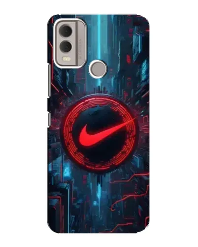 Чохол для Nokia C22 з картинкою «Техногенний стиль Nike»