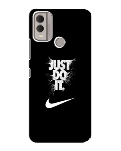 Чохол для Nokia C22 з картинкою «Текстовий принт Nike»