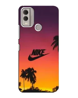 Чохол для Nokia C22 з картинкою «Nike на заході сонця»