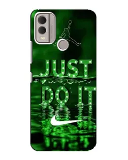 Чохол для Nokia C22 з картинкою «Зелений неоновий Nike»