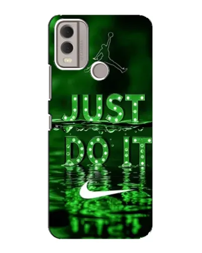 Чохол для Nokia C22 з картинкою «Зелений неоновий Nike»