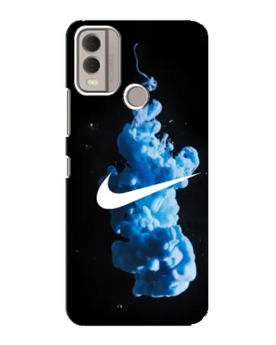 Чохол для Nokia C22 з картинкою «Nike та синій дим»