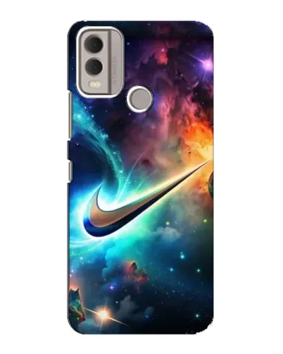 Чохол для Nokia C22 з картинкою «Космічний Nike Swoosh»