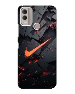 Чохол для Nokia C22 з картинкою «Nike — ефект розломів»