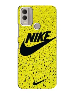 Чохол для Nokia C22 з картинкою «Жовтий текстурний Nike»