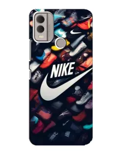 Чохол для Nokia C22 з картинкою «Колекція кросівок Nike»