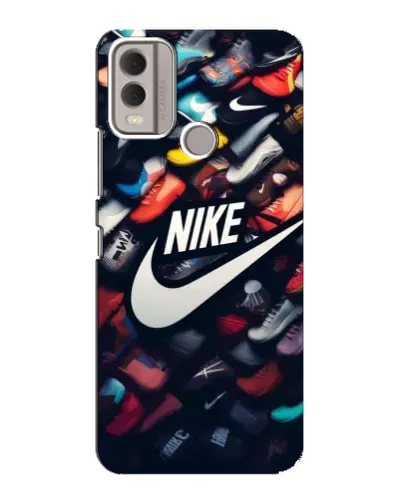 Чохол для Nokia C22 з картинкою «Колекція кросівок Nike»