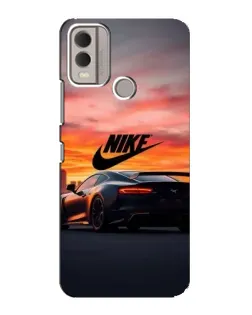 Чохол для Nokia C22 з картинкою «Nike та суперкар»