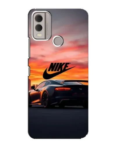 Чохол для Nokia C22 з картинкою «Nike та суперкар»