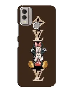 Чохол для Nokia C22 з картинкою «LV та Міккі Маус»