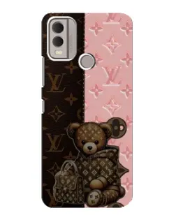 Чохол для Nokia C22 з картинкою «Ведмедик у стилі LV»