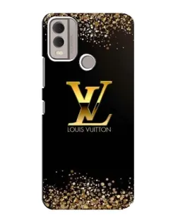 Чохол для Nokia C22 з картинкою «LV — золоті іскри»