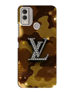 Чохол для Nokia C22 з картинкою «Камуфляжний Louis Vuitton»