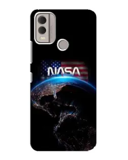 Чохол для Nokia C22 з картинкою «Земля з космосу NASA»