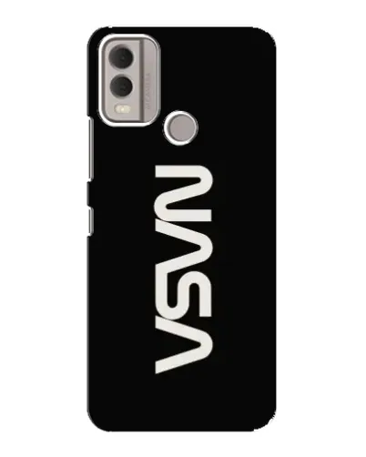 Чохол для Nokia C22 з картинкою «NASA — вертикальний логотип»
