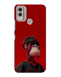 Чохол для Nokia C22 з картинкою «Bored Ape в червоному» Чохол для Nokia C22 з картинкою «Bored Ape в червоному»