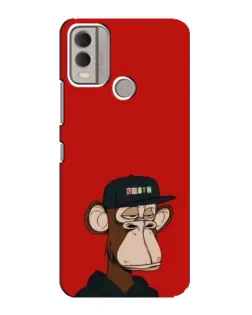 Чохол для Nokia C22 з картинкою «Bored Ape — червоний фон» Чохол для Nokia C22 з картинкою «Bored Ape — червоний фон»