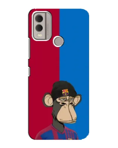 Чехол для Nokia C22 с картинкой «Bored Ape — фанат Барсы» Чехол для Nokia C22 с картинкой «Bored Ape — фанат Барсы»