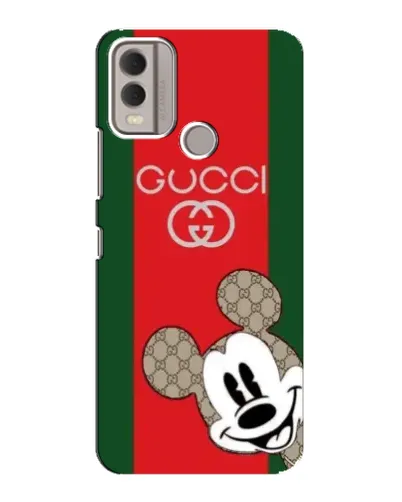 Чохол для Nokia C22 з картинкою «Gucci — смуги та Міккі»