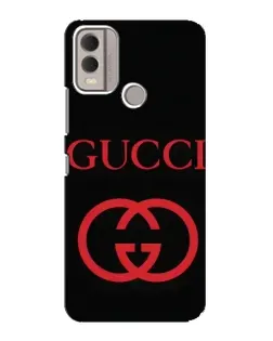 Чохол для Nokia C22 з картинкою «Gucci — червоний логотип»