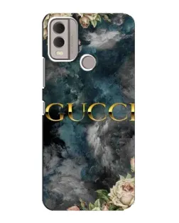 Чохол для Nokia C22 з картинкою «Абстрактні квіти Gucci»