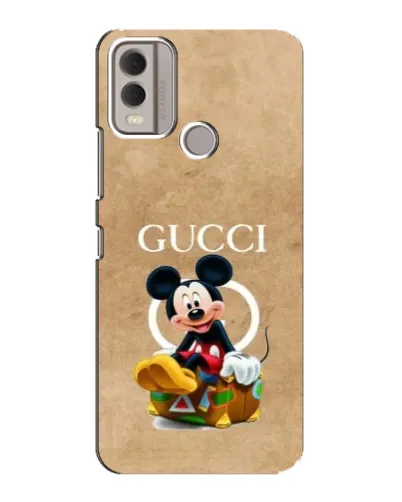 Чохол для Nokia C22 з картинкою «Міккі Маус Gucci — крафт»