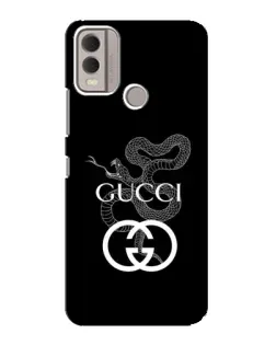 Чохол для Nokia C22 з картинкою «Gucci — срібна змія»