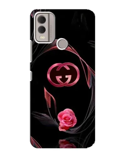 Чохол для Nokia C22 з картинкою «Gucci — неонова троянда»