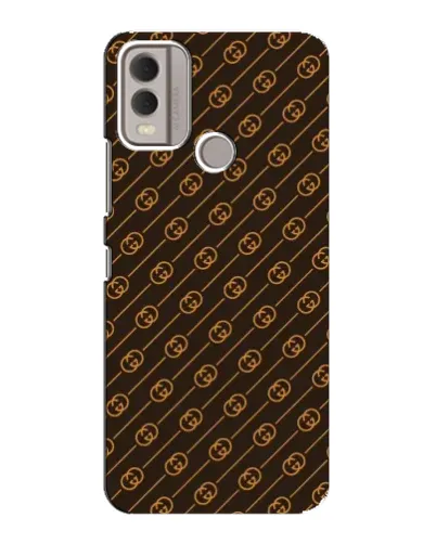 Чохол для Nokia C22 з картинкою «Gucci — золоті діагоналі»