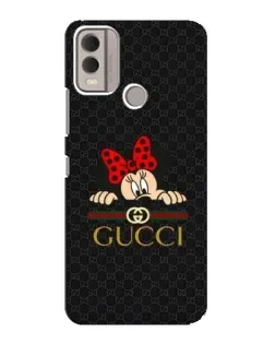 Чохол для Nokia C22 з картинкою «Мінні Маус Gucci — чорний»