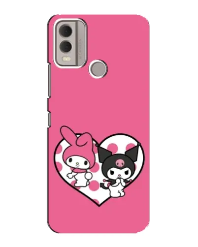 Чохол для Nokia C22 з картинкою «Kuromi та My Melody» Чохол для Nokia C22 з картинкою «Kuromi та My Melody»