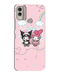 Чохол для Nokia C22 з картинкою «My Melody та Kuromi»