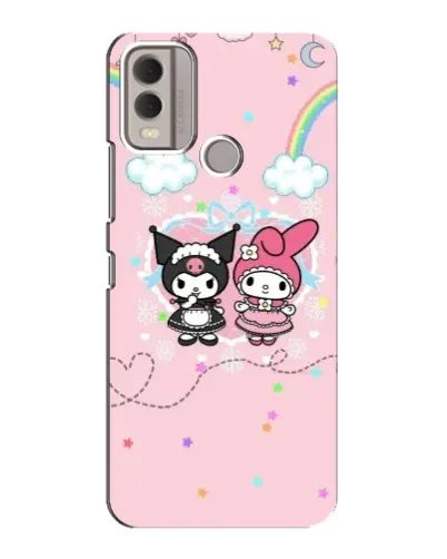 Чохол для Nokia C22 з картинкою «My Melody та Kuromi» Чохол для Nokia C22 з картинкою «My Melody та Kuromi»