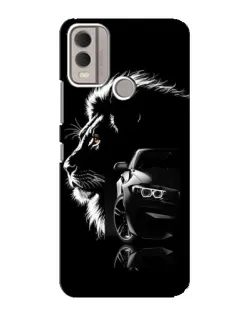 Чохол для Nokia C22 з картинкою «BMW та лев»