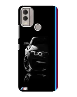 Чохол для Nokia C22 з картинкою «Силует BMW в темряві»