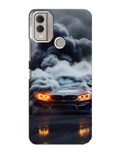 Чохол для Nokia C22 з картинкою «BMW у диму»