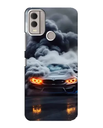 Чохол для Nokia C22 з картинкою «BMW у диму» Чохол для Nokia C22 з картинкою «BMW у диму»