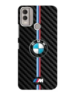 Чохол для Nokia C22 з картинкою «Емблема BMW та карбон»