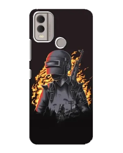 Чохол для Nokia C22 з картинкою «PUBG — вогняний силует» Чохол для Nokia C22 з картинкою «PUBG — вогняний силует»